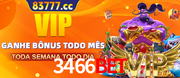 Banner promocional do 3466BET oferecendo 100% de recompensas adicionais contínuas para quem fizer o login diário (Daily sign-in), com um mascote de coelho.