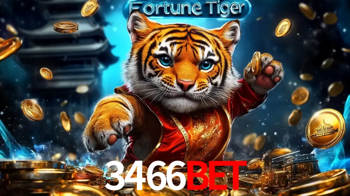 Imagem promocional do jogo de slot Fortune Tiger, com um tigre majestoso em traje tradicional cercado por uma fortuna em moedas de ouro, disponível agora no cassino 3466BET.